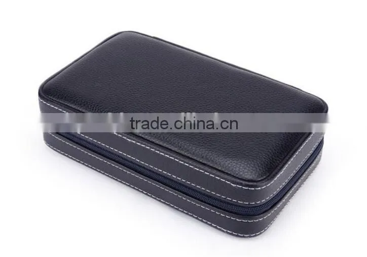 black luxury pu leather watch box Personalized Couple Watches Boxes