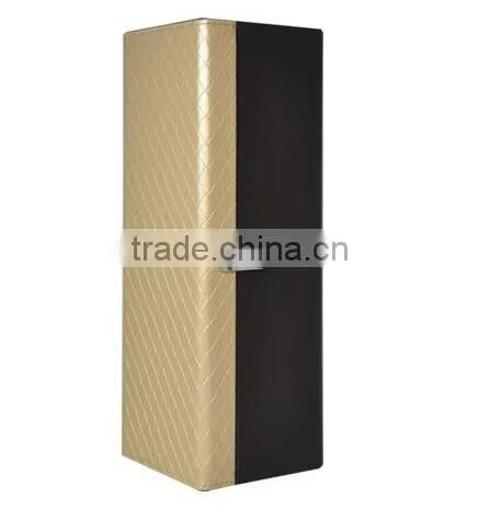 Custom design promotional leather packaging boxes for wine logo printing