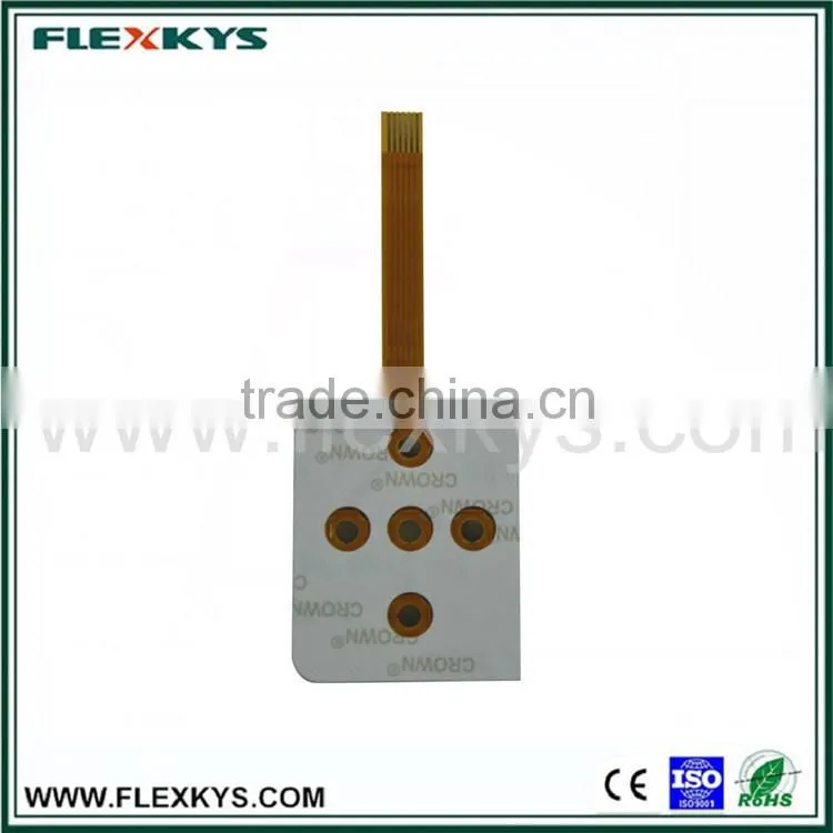 OEM FPC flexible membrane switch with metal dome