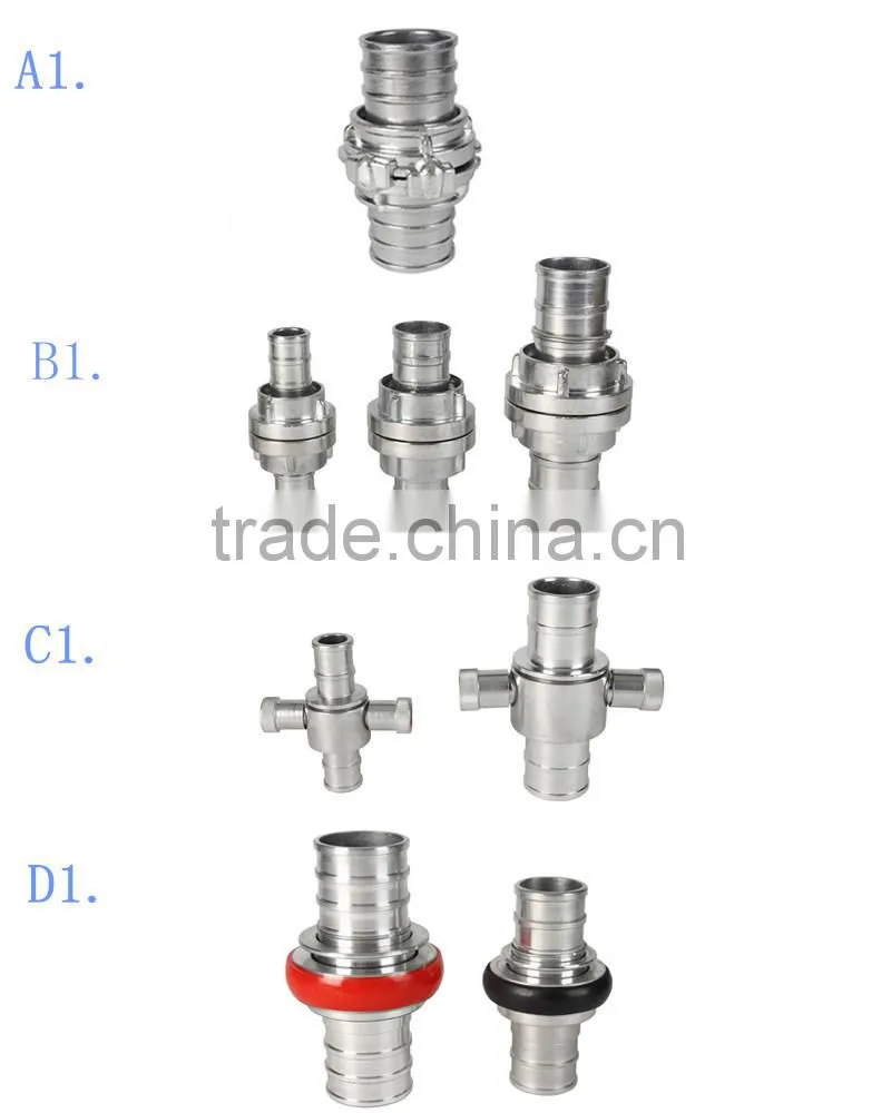 fire hose with hose coupling