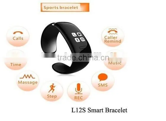 Vondo Wireless Charging Receiver Bluetooth Handsfree Trendy Style L12s Oled Bluetooth Bracelet