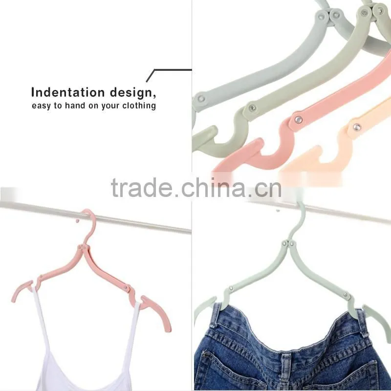 Travel Cloth Hanger Folding Magic Outdoor Travelling Hanger Plastic Clothese Dryer Pants Hanger Trousers Hanger