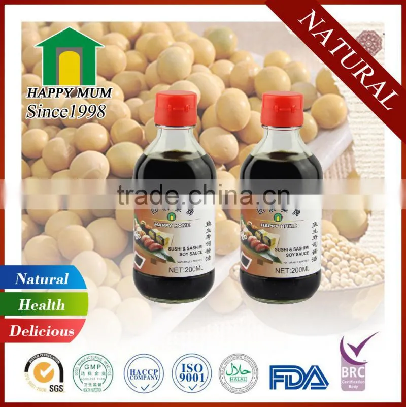 Top Quanlity Chinese Halal Seafood 200ML Sushi Vinegar For Seafood