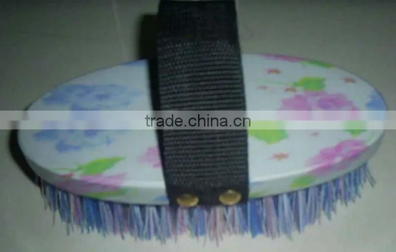 leather strap tuch soft horse face brush