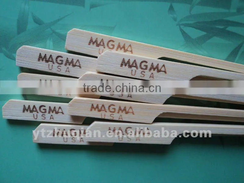 Sale disposable bamboo flat skewer for BBQ 30cm in plastic bag
