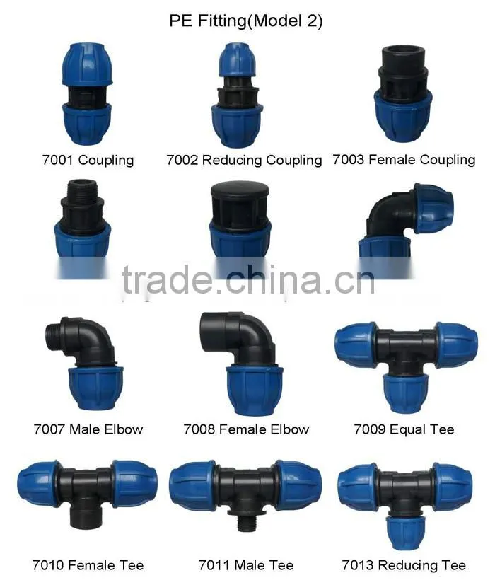 irrigation pipe fitting Reducing Tee fitting