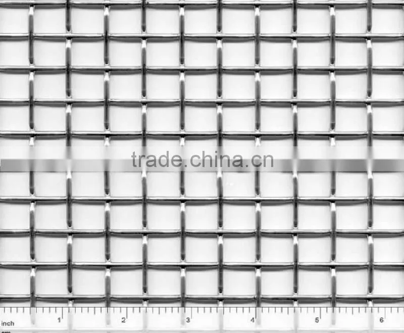 Galvanized stainless steel crimped wire mesh