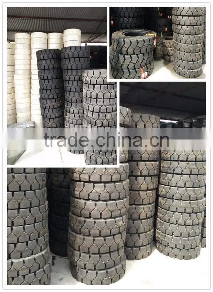 quality airless tire 28x9-15 forklift machinery tyres