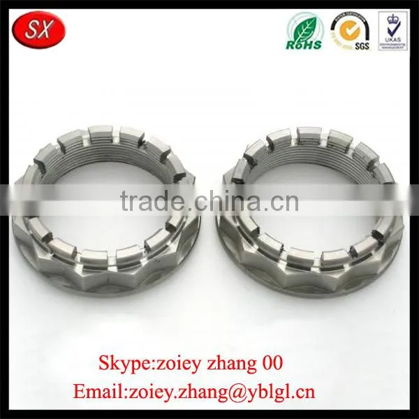 Made In China Precision Front Fork Chrome Steering Stem Nut