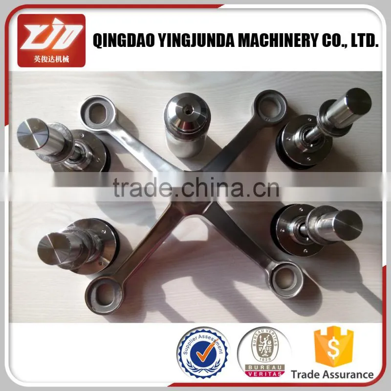 High quality stainless steel 3 arms glass spider