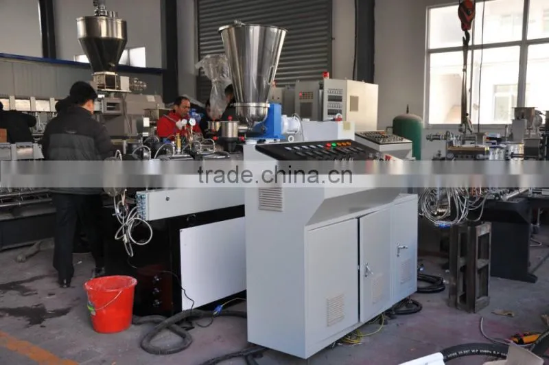 PVC pipe conical plastic twin screw extruder machinery