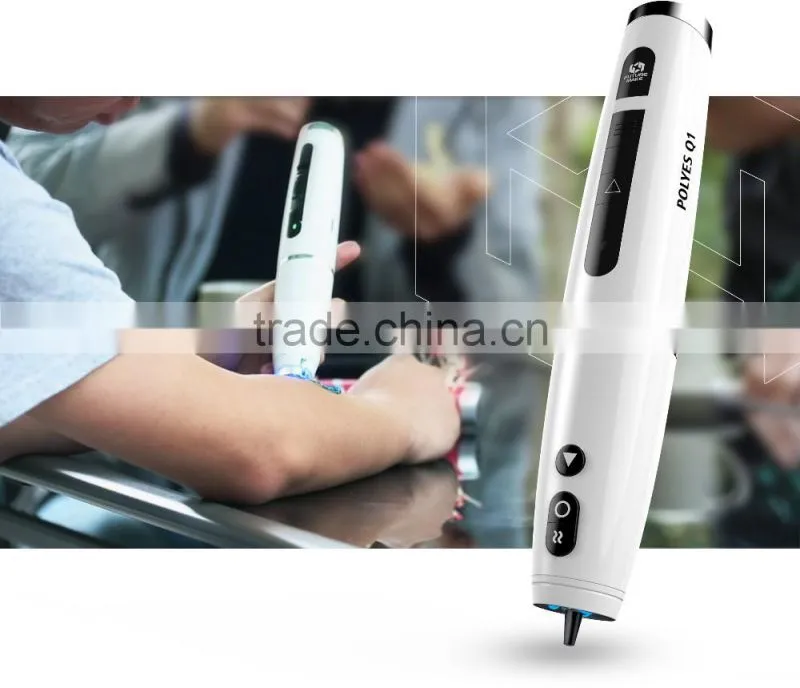 NEW-Tech Polyes Q1 3D Printing Pen Light-Curing 3D Printer Pen Printing Machine 3D Drawing Pen
