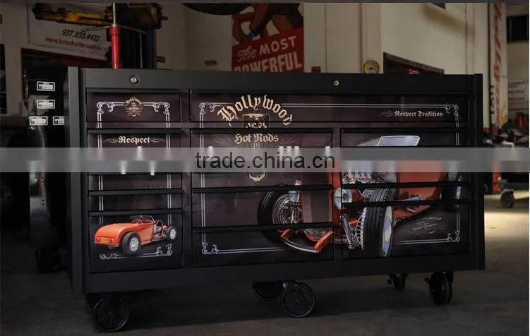 DIY mobile tool Cabinet/tool Trolley Work bench with Painting