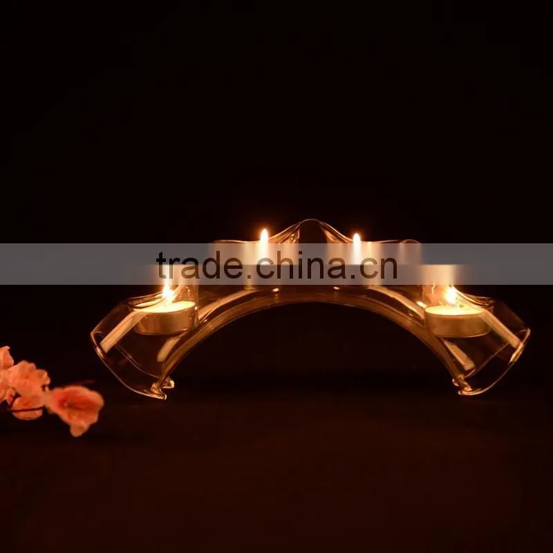 bridge shape crystal Candle Holder For Home Decorations,elegant candle holders