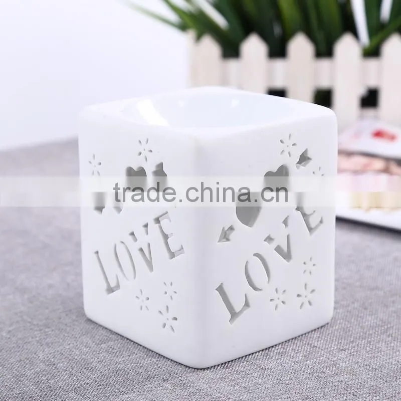 Letter engraved candle holder