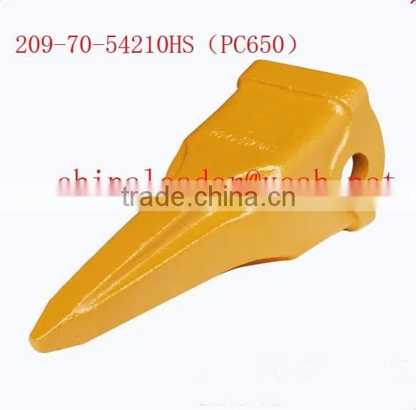 PC650 209-70-54210HS bucket teeth 209-70-54210HS bucket teeth PC650 bucket teeth