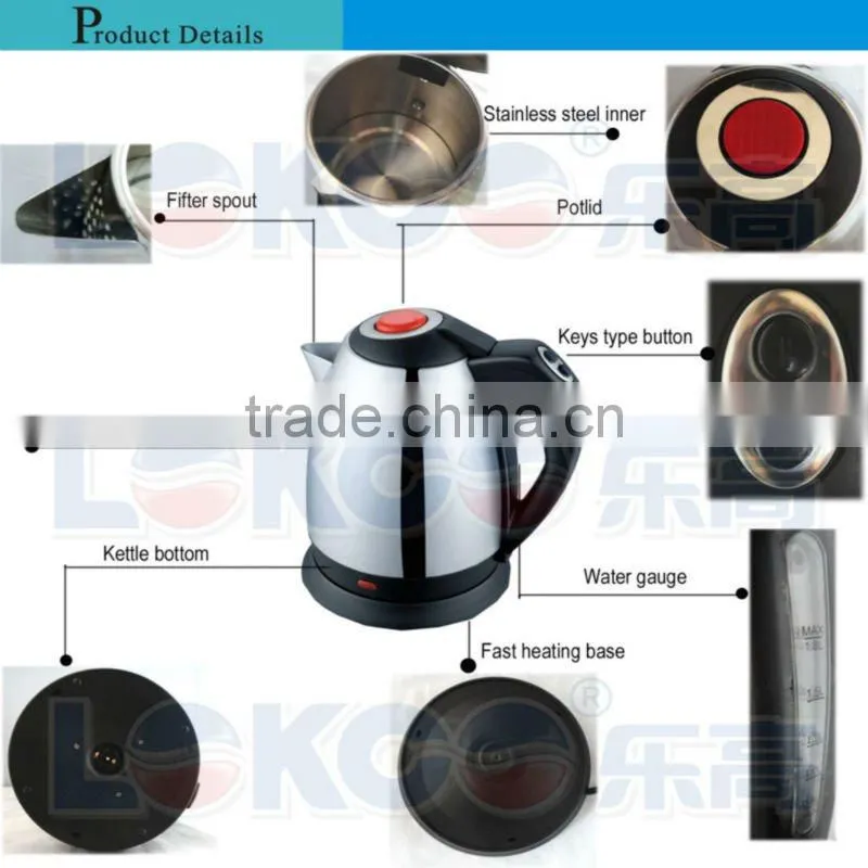 1.8LSuperior Stainless Electric Kettle /Smovar for tea,