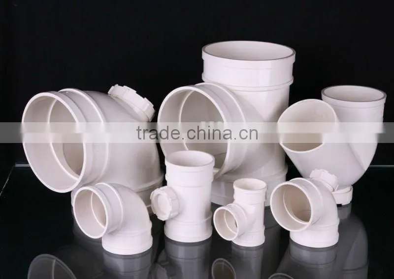 DIN8074 UPVC fittings Tee, Elbow, Socket for water or drain supply