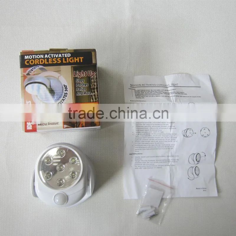 150 Degree Motion Activated Cordless Wall Induction LED Light Lamp