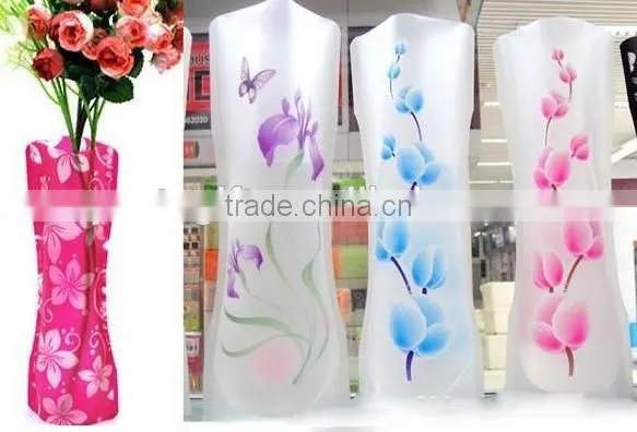Beautiful foldable pvc vase