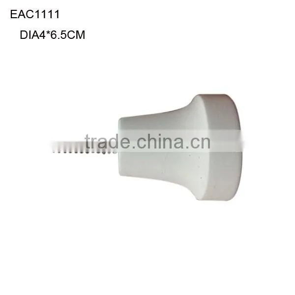 Cement or concrete knobs/hooks