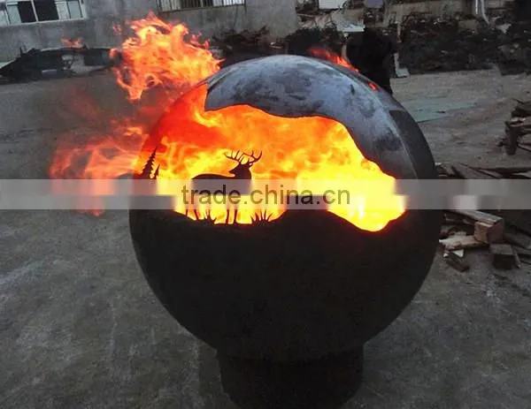 Garden Ornamental Fire Pit Globe