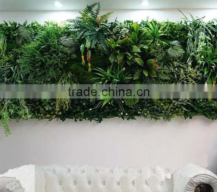 hot selling artificial plant wall artificial green wall artificial moss grass wall for decoration