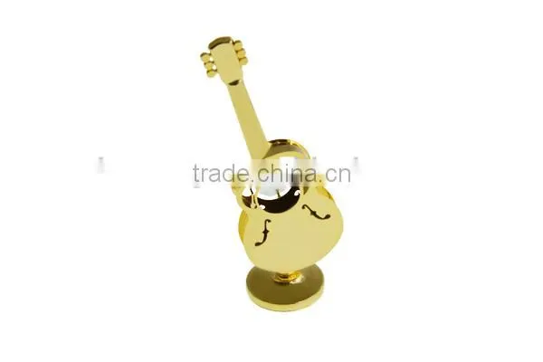 Gold Plated Crystal Guitar with crystals from swarovski