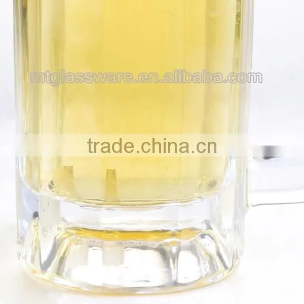 Clear glass beer mug 1.5 liter