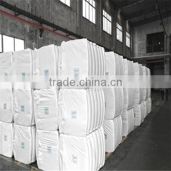 chinese low price 1.2D 1.4D virgin white polyester staple fiber