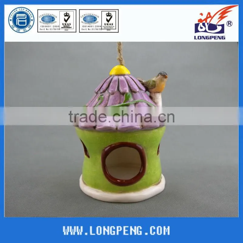 Ceramic Bird Nesting Houses, Ceramic House for Song Birds,Ceramic Bird Feeders