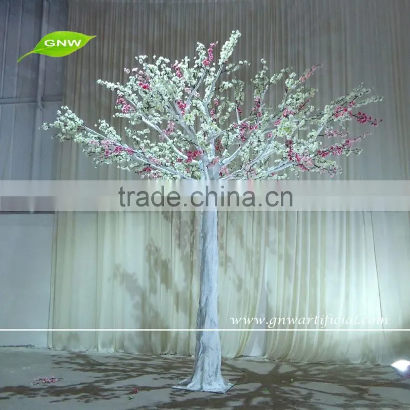 BLS1604001 GNW 10ft white artificial dry trees with cherry blossom flower for latest wedding decoration