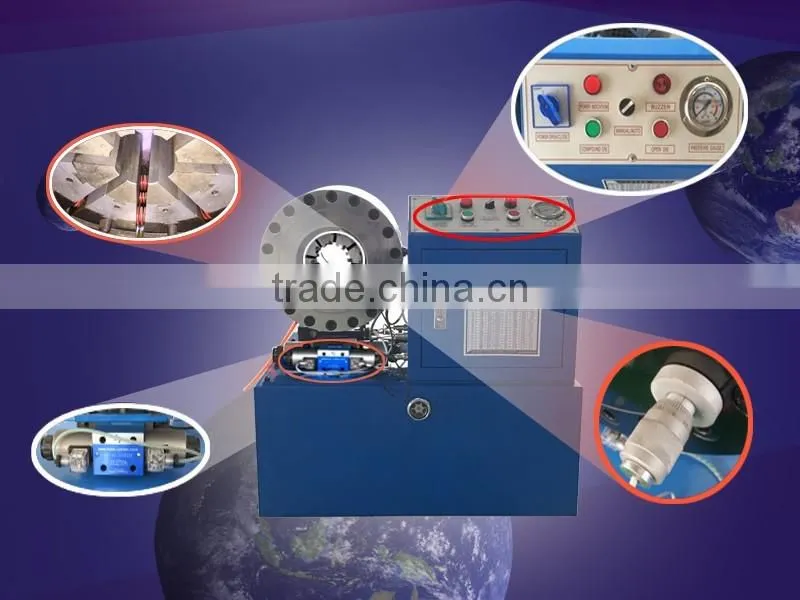 China manufacturer FY68 CE 1/4-2'' pipe hose crimping machine hose crimper