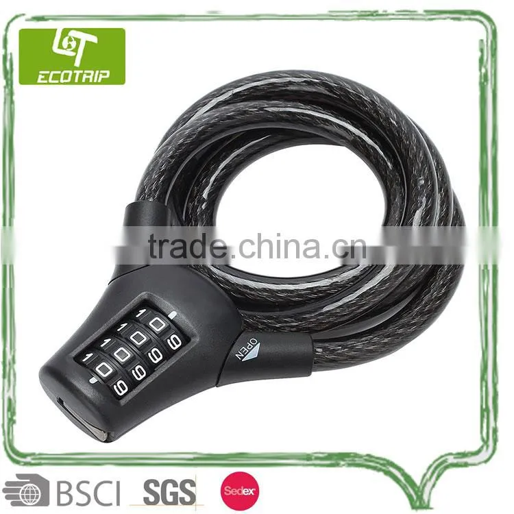 4-Dial Combination bike Cable Lock