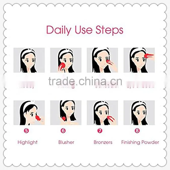 Custom Printed Silicone Makeup Sponge Make Up Powder Puff