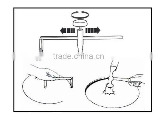 Chrome Plating Alloy steel Adjustable Circle Glass Tile Cutter