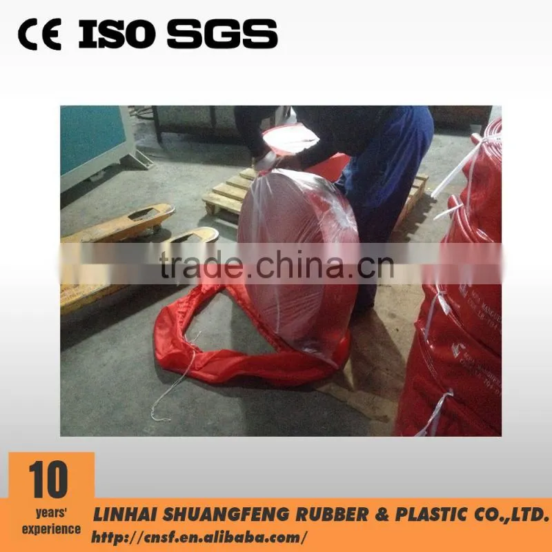 Red Heavy Duty Nitrile Rubber Covered Fire Resistant Hose with coupling