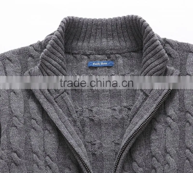 Men zipper cardigans fashion man sweater american