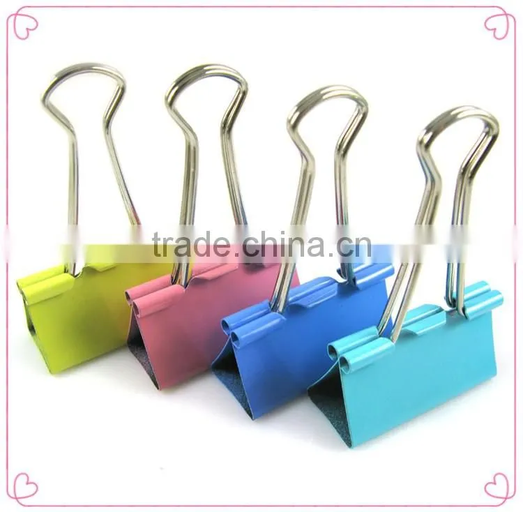 100mm giant PET coated colorful metal paper clip stationery