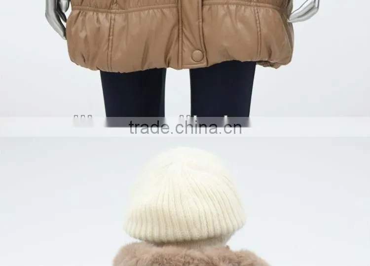 ALIKE lady PU feather jacket
