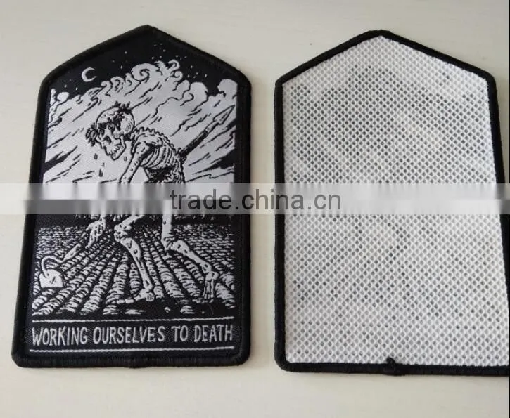 high quality fashion woven patches for clothes