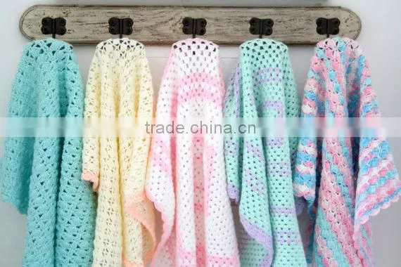 Lovely Newborn Baby Blanket, Colorful Knitted Blanket, Handmade Blanket