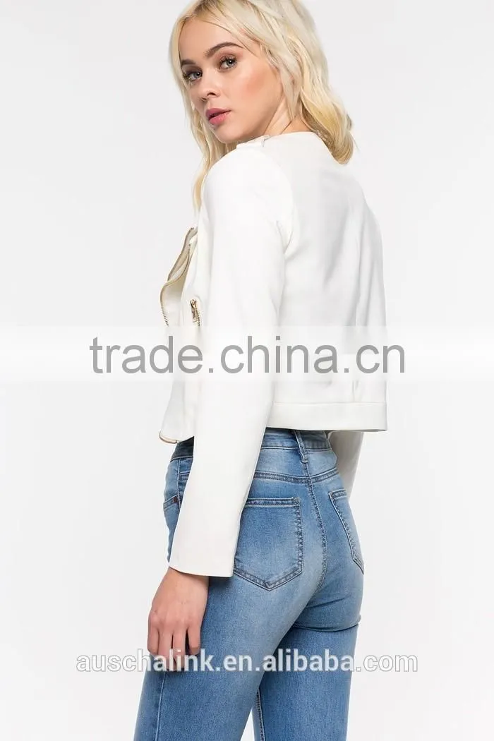 OEM service new design custom woman sexy layed jacket
