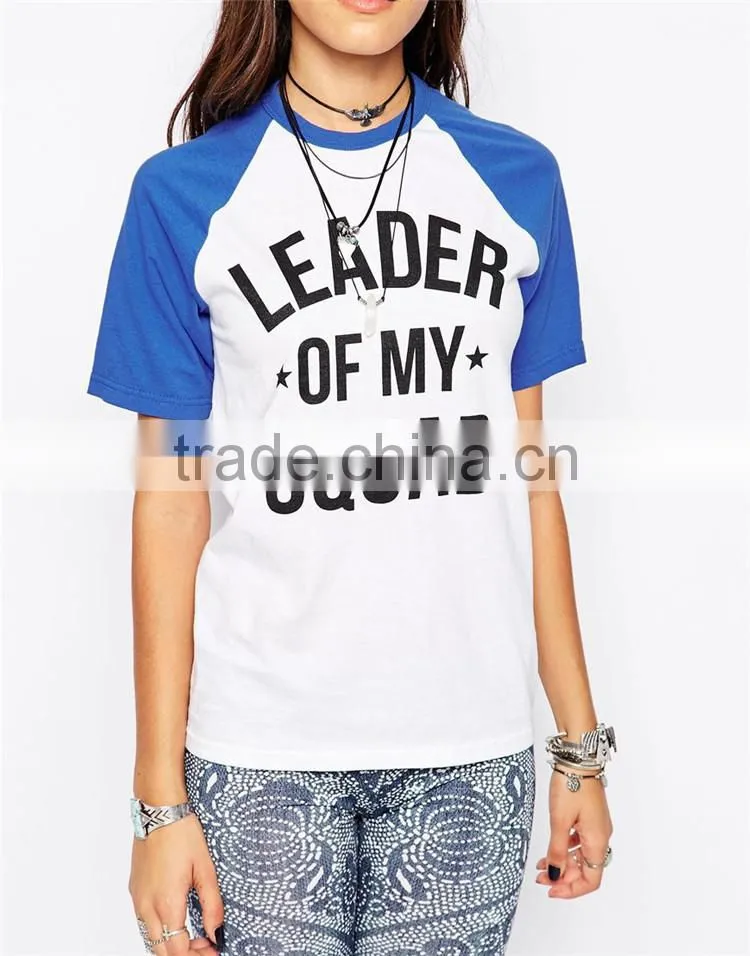 Girls fashion plus size 4xl 5xl 6xl t-shirts with leader of my squad printing