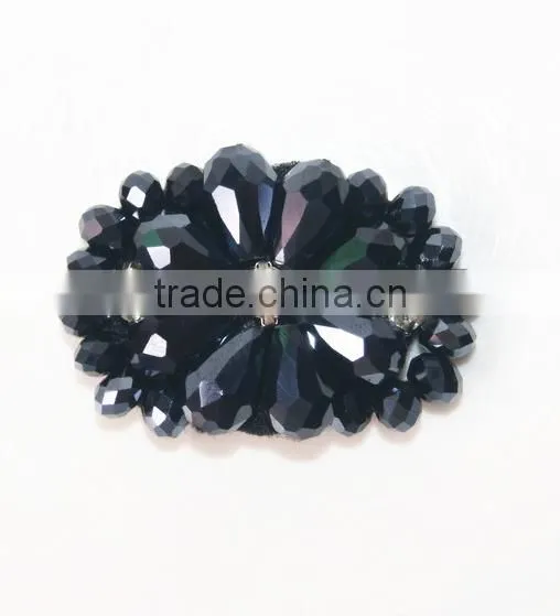 wholesale crystal bow shoe garment decoration accessories handmade crystal beaded bowknot shoe clips from Miss Luv