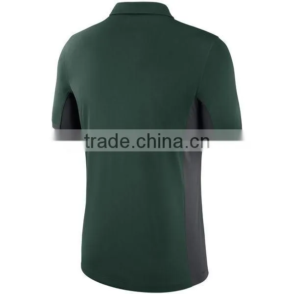 MGOO Factory Wholesale Sport Wear Gym Wear Polo T-Shirt Mens Dry Fit Polo Shirt Splicing With Two Colors