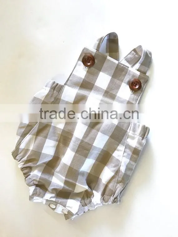 Nice Quality Vintage Kids Clothes Boys Unisex Cotton Playsuit Romper 000-3