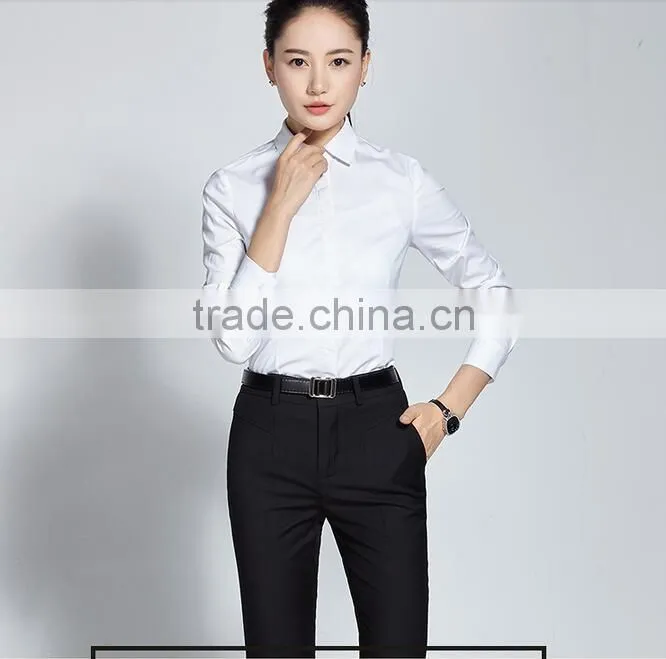 ladies business formal work office shirt and pant suit women new suits for women