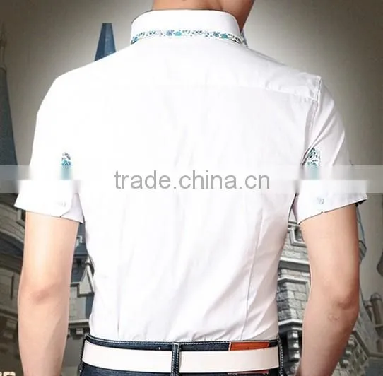 Cultivate one's morality type youth business half sleeve shirts