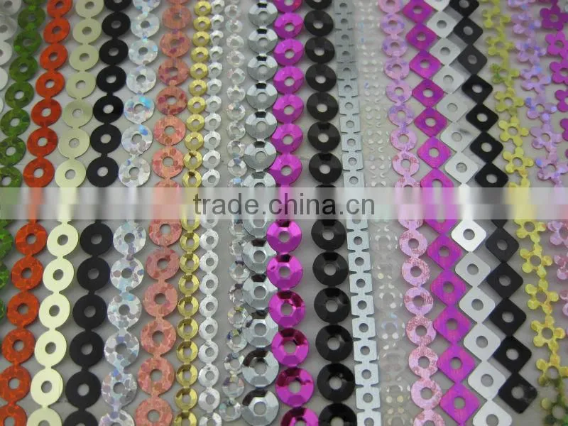 spangle Sequins string in roll CD sequin roll
